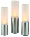 Świeczniki na tea lighty H -19,5/ 21,5/ 23,5 cm - 3 sztuki