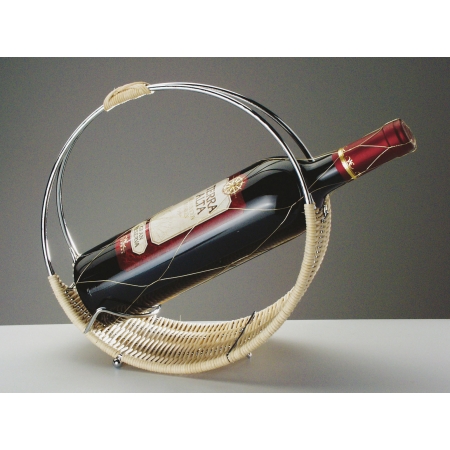 Rattanowy stojak na wino -24 cm
